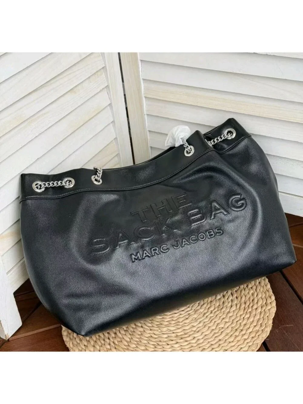 Marc Jacobs The Large Chain Sack Bag Black OS